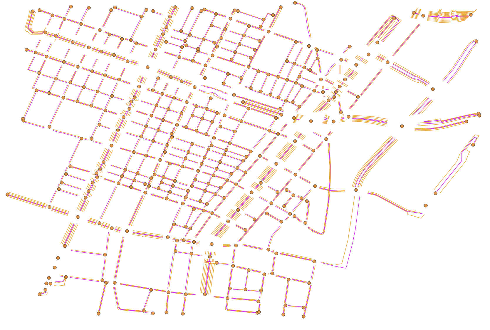 レーンを示す図